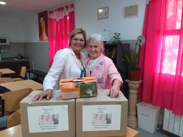 Donación para el servicio de voluntarias del Hospital de Quilmes